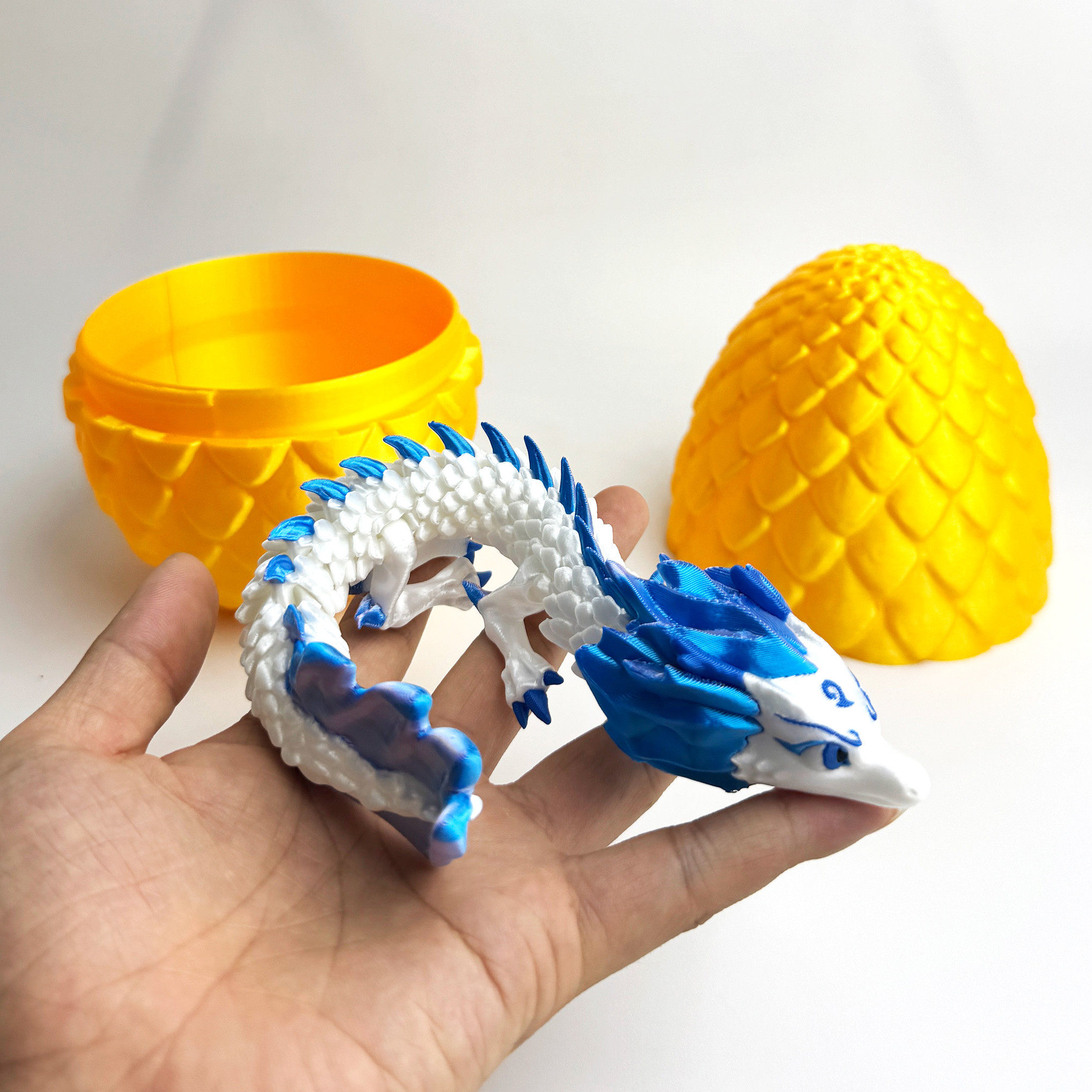 哪吒闹海3D打印敖丙龙摆件