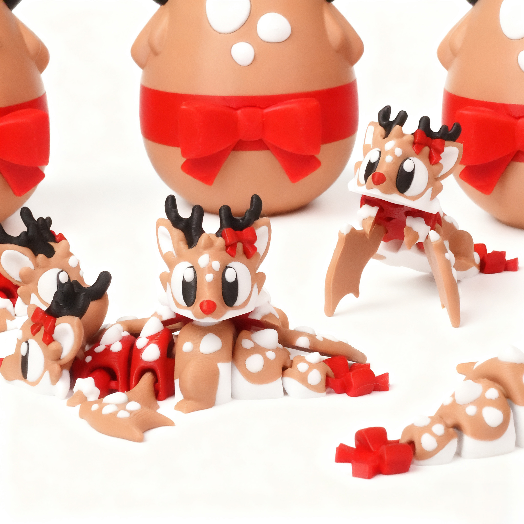 3d打印圣诞龙2025新款儿童玩具飞龙手办龙蛋模型玩偶桌摆件关节龙