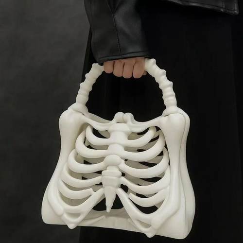 3D骷髅骨架手提包万圣节3D打印