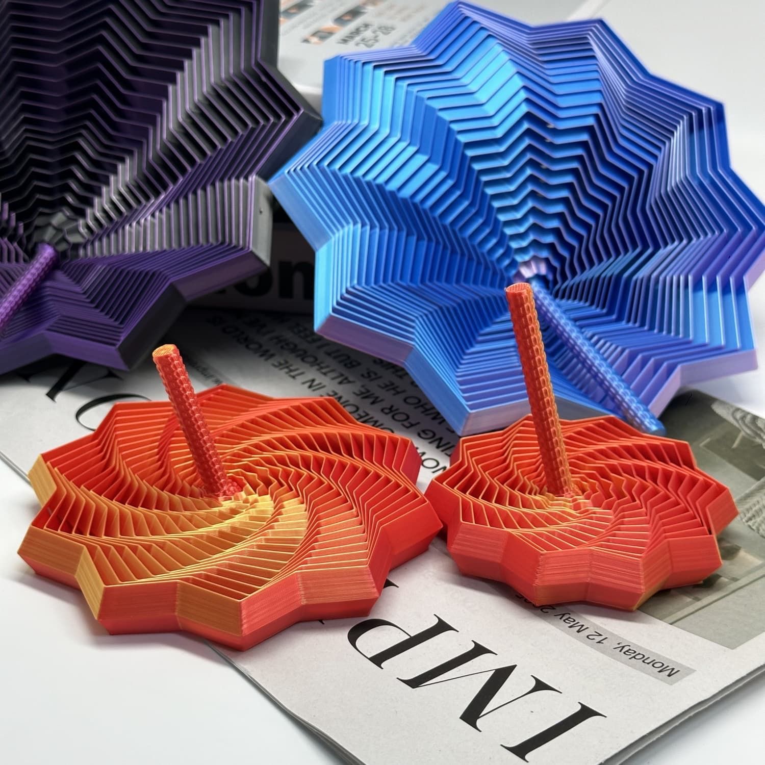 3D打印视错觉多边形玩具解压神器