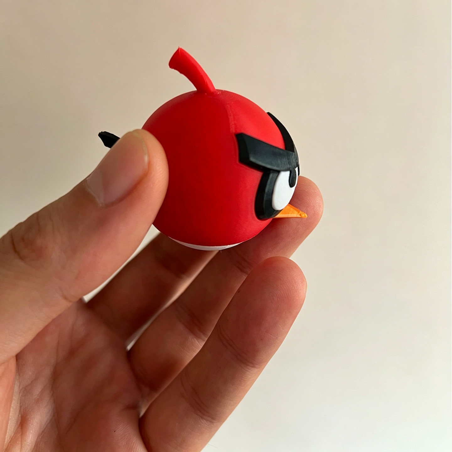 愤怒小鸟按键解压点击器3D打印卡通公仔趣味按压咔哒响玩具礼物