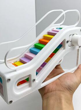 3D打印彩虹手扶梯益智玩具