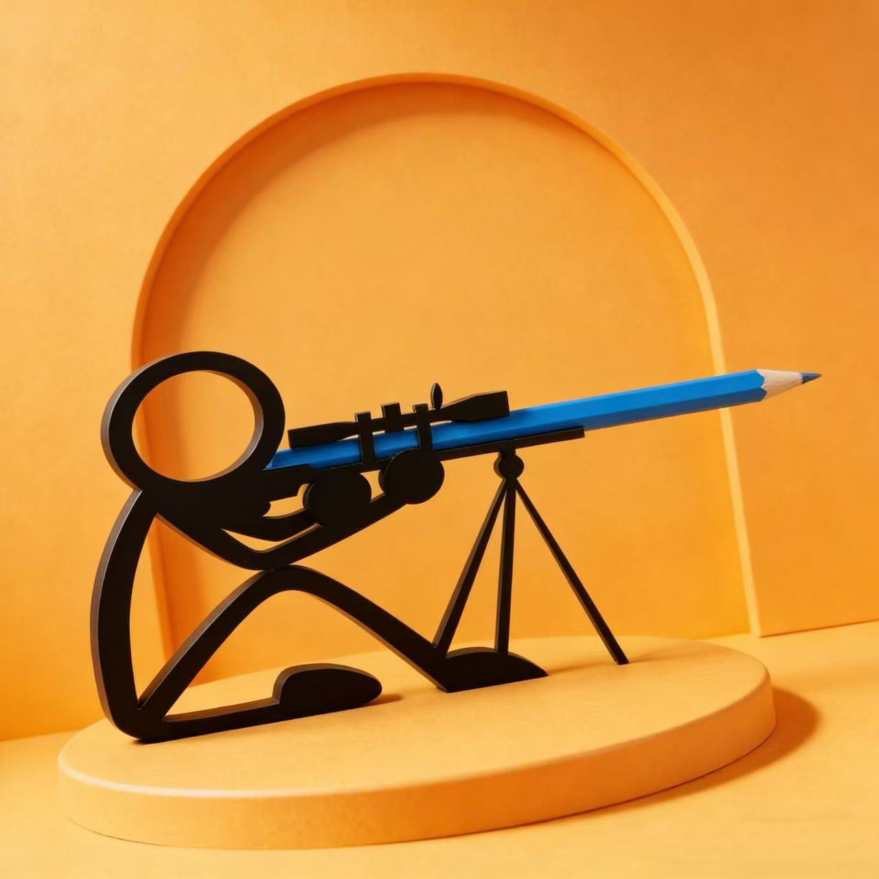 3D打印火柴人战士笔筒铅笔支架趣味摆件惊喜礼物潮玩手办模型礼物,家居饰品,桌面摆件,淘宝优惠券,粉丝福利购,淘宝优惠卷