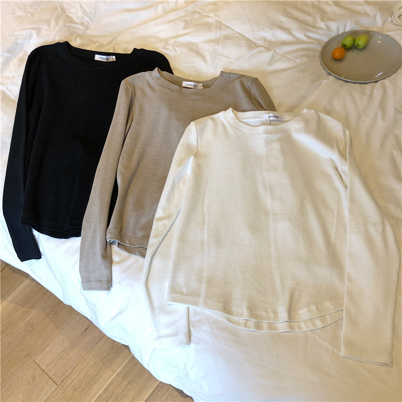 好穿下摆圆弧磨毛棉内搭打底衫显瘦纯色舞蹈服长袖T恤女上衣春季,运动/瑜伽/健身/球迷用品,现代舞服装,淘宝优惠券,粉丝福利购,淘宝优惠卷