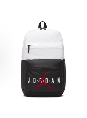 Jordan Brand刺绣飞人拉链开合聚酯纤维双肩包黑白色DA5202-100