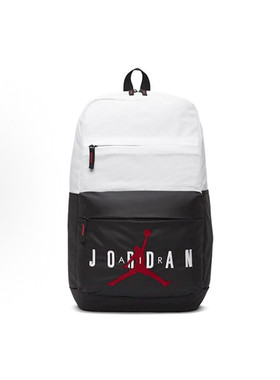 Jordan Brand刺绣飞人拉链开合聚酯纤维双肩包黑白色DA5202-100