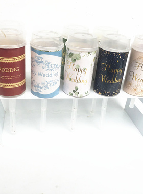 婚礼甜品台装饰用品婚礼推推乐围边贴纸装饰   WEDDING贴纸装饰