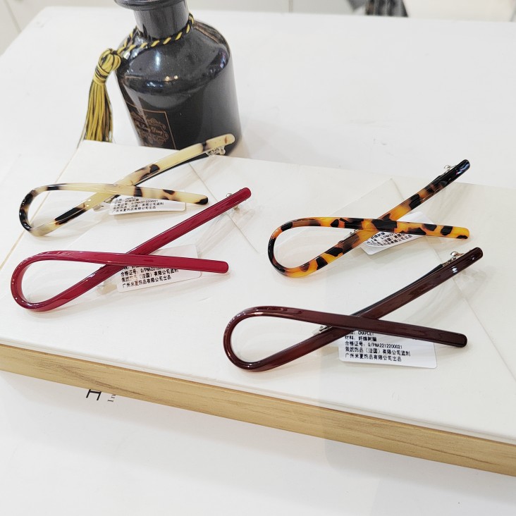 侧边刘海夹佩妮树脂飘带顶夹韩式