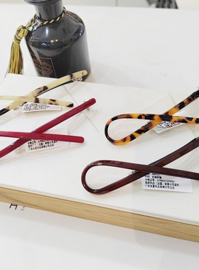 正品法国佩妮Chaplet树脂弹簧夹一字夹马尾夹韩式飘带侧边刘海夹