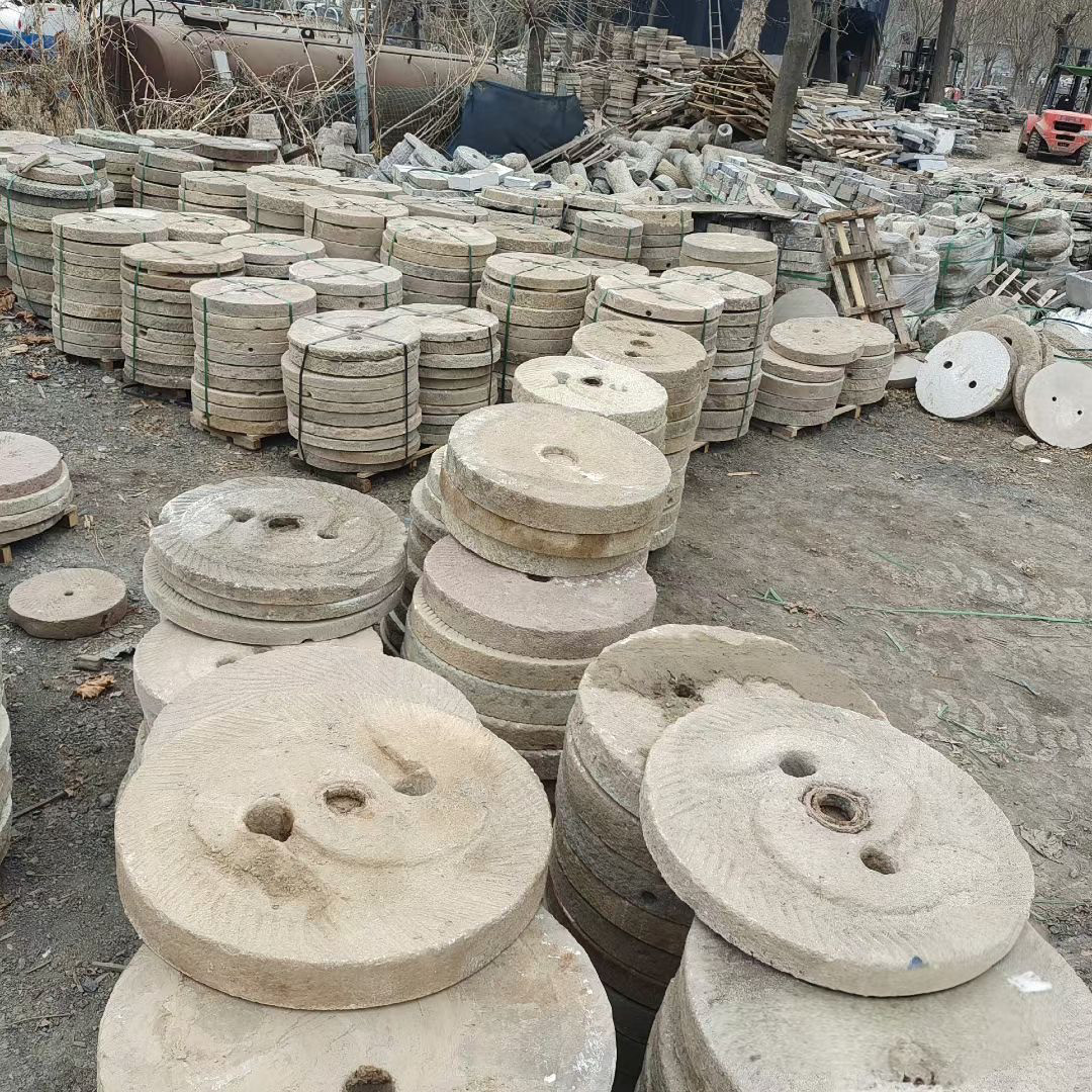 旧石器老石磨老主墩石墩石磙子石石雕