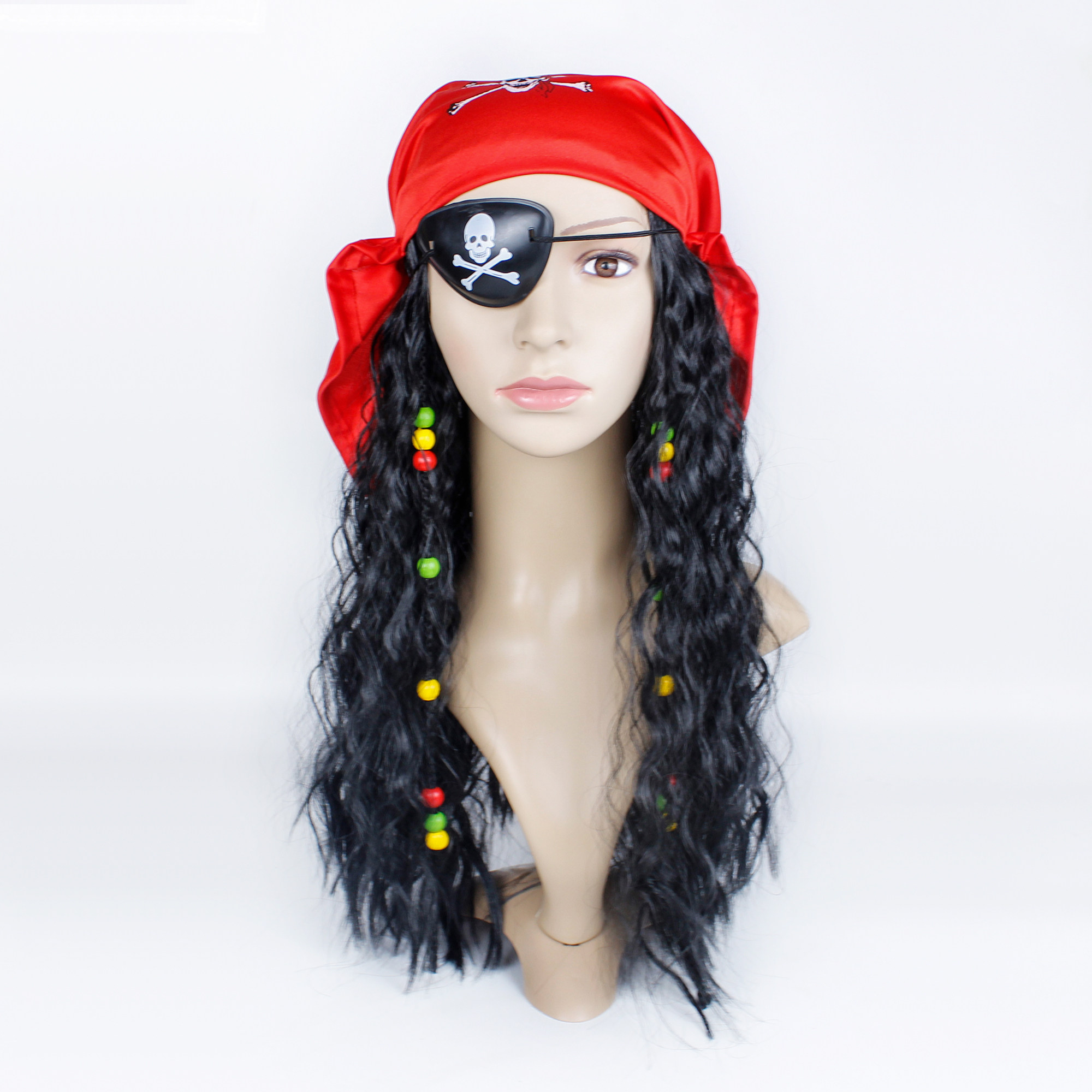 万圣节搞笑道具加勒比海盗假发杰克船长假发头巾虎克船长假发,模玩/动漫/周边/娃圈三坑/桌游,聚会装饰假发,淘宝优惠券,粉丝福利购,淘宝优惠卷