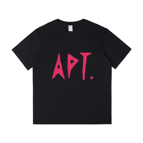 APT字母潮牌圆领纯棉短袖apt