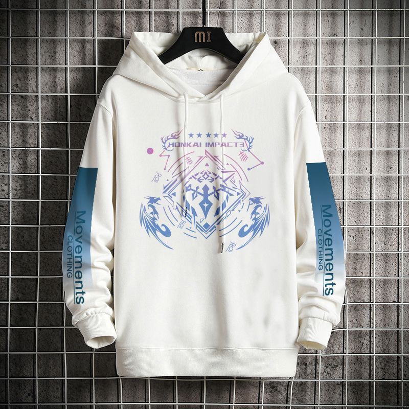 崩坏三连帽卫衣男春秋新款韩版潮流百搭男士长袖上衣套头卫衣外套