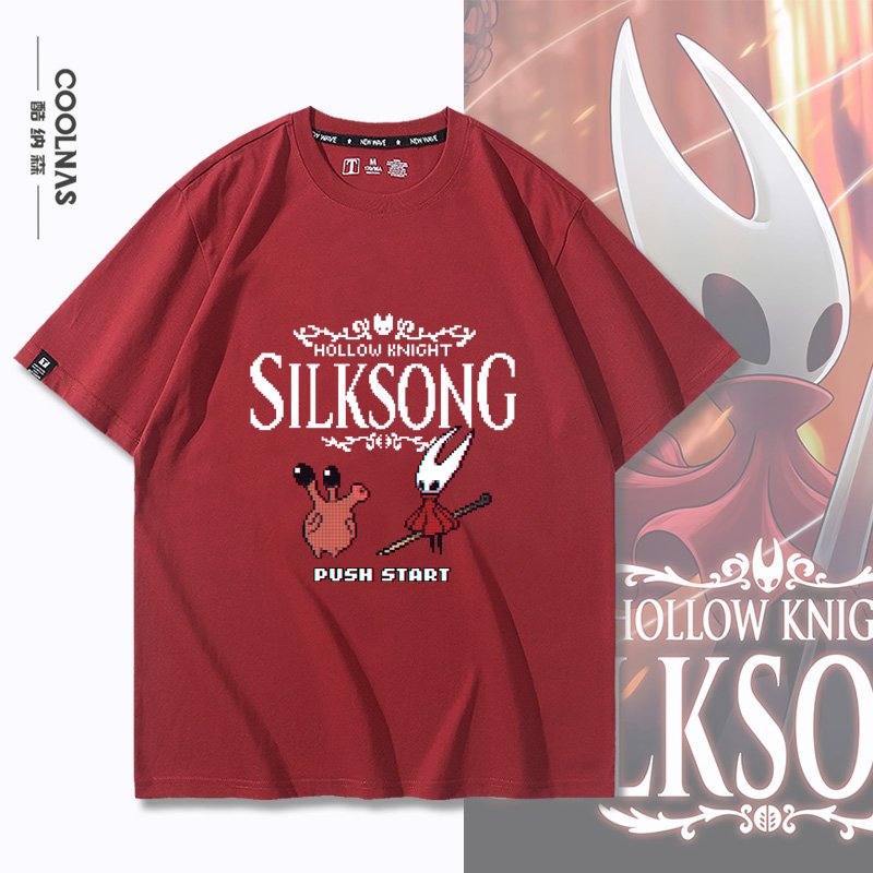 空洞骑士丝之歌游戏周边男女纯棉短袖夏季半袖T恤圆领舒适上衣服