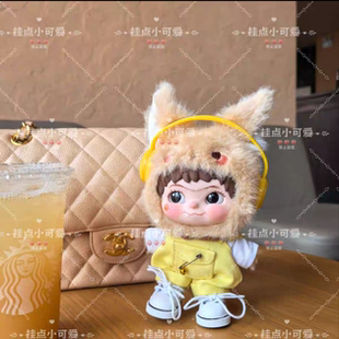 WAKUKU二代娃衣17cm娃衣套装搪胶毛绒盲盒玩偶萌哒狐狐衣服哇库库