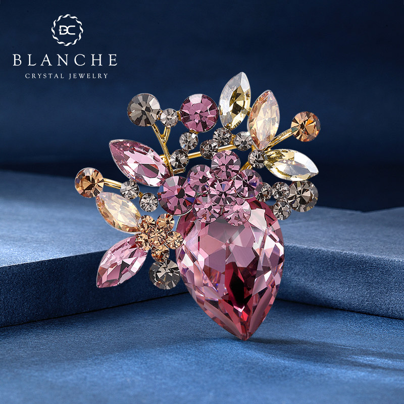 进口奥地利水晶耳环个性