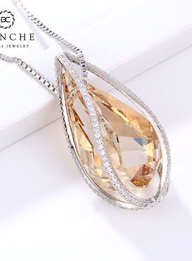 布兰琪水晶秋冬配饰毛衣链