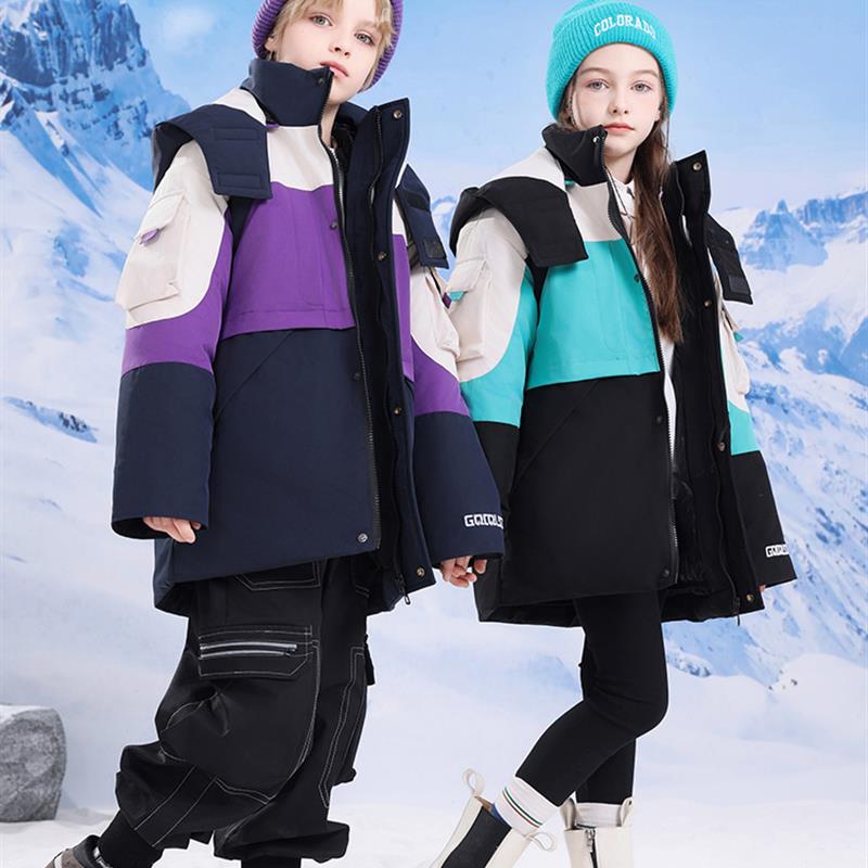 英国儿童羽绒服可拆卸冲锋衣