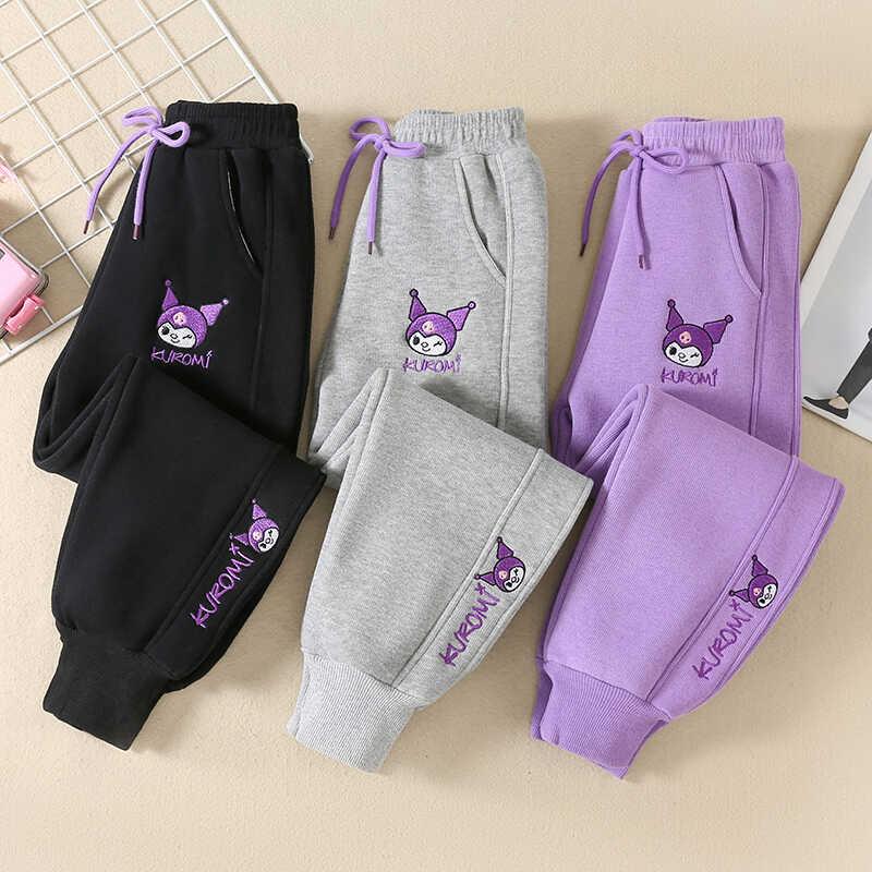 英国Next chek女童运动裤秋冬外穿加绒加厚卫裤中大儿童春季长裤