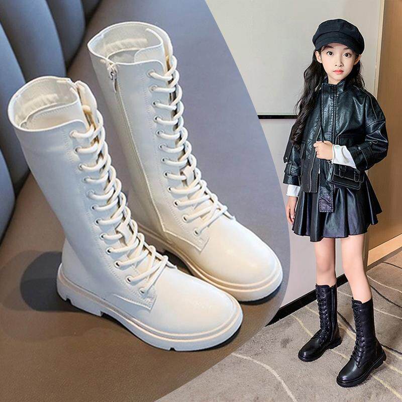 英国女童长筒靴子儿童马丁靴