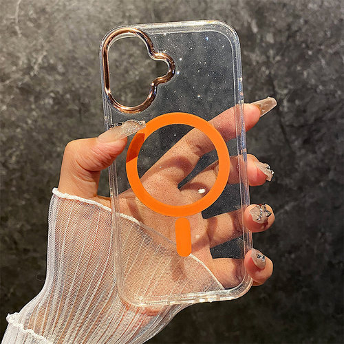 气质女神闪闪适用苹果17promax手机壳新款16ProMax闪粉iPhone15透明14Pro细闪13PM简约高级感14plus磁吸12P女