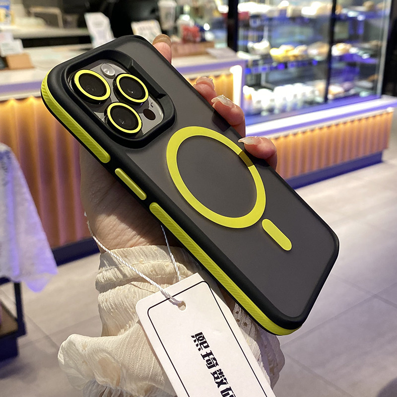适用iphone16Promax手机壳新款磁吸苹果15Pro手机套磨砂肤感13外壳厚实防摔14Pro保护壳定制高级感15软胶外壳