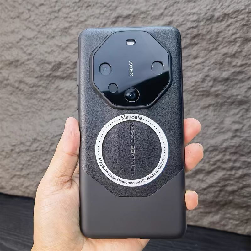 秒变非凡大师适用华为mate60手机壳nova12磁吸支架Mate50RS全包镜头p70素皮新款保护套pro+超薄硬外套高级感