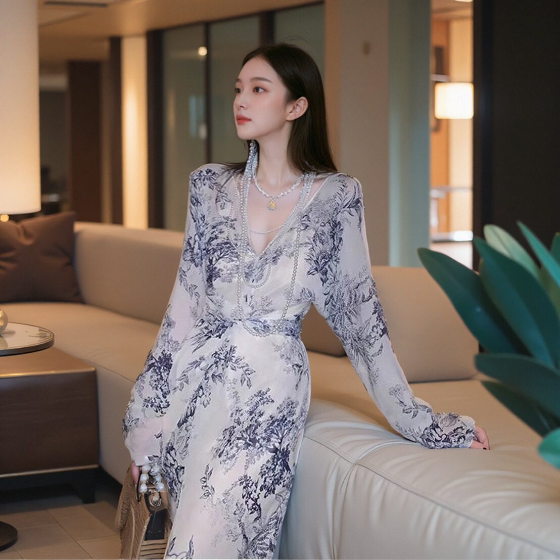 MOSSSTUDIO中式国风连衣裙