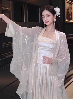 MOSS【清月序曲】国风新中式人丝禅意清冷感开衫三件套女