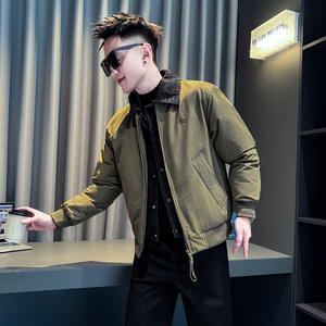 绿首314B-2-F11-P138控178冬款加厚棉衣男休闲棉服外套图片
