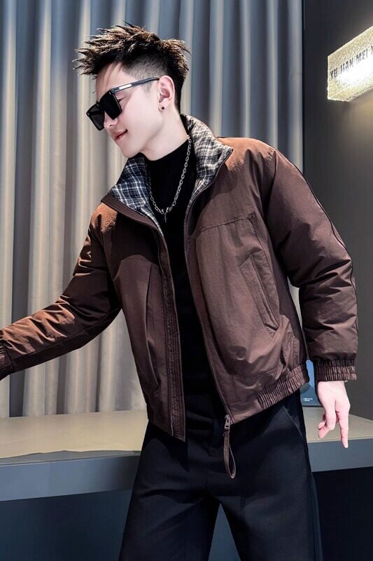 咖首314B-2-M51-P138控178冬款加厚棉衣男休闲外套修身棉服,男装棉衣,星座314B-2