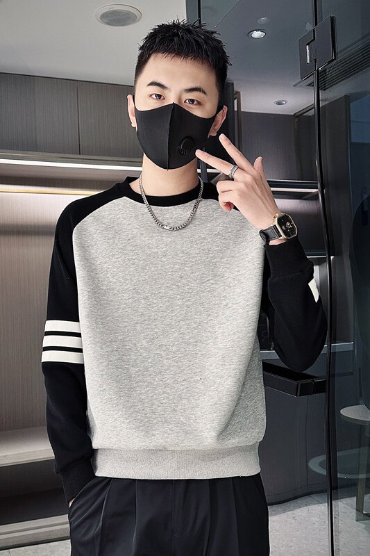 灰首314B-2-WY888-P58控78秋新款卫衣男时尚潮流百搭上衣男,男装卫衣,星座314B-2