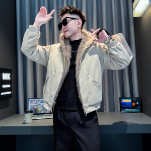 黑首314B-2-F08-P148控198冬款加厚棉衣男休闲棉服外套图片