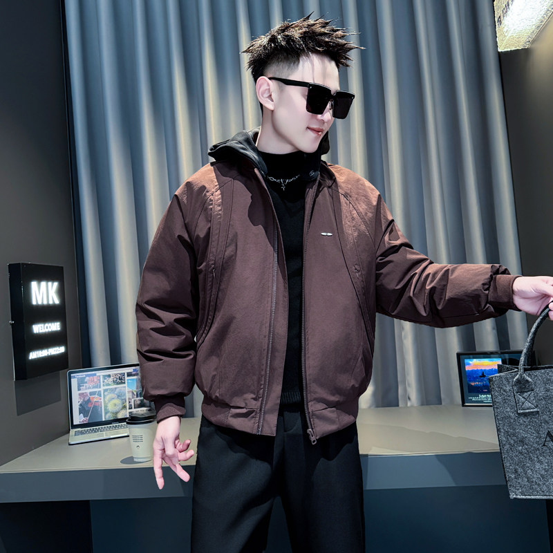 咖首314B-2-F16-P138控178冬款加厚连帽i棉衣男休闲棉服外套,男装棉衣,星座314B-2
