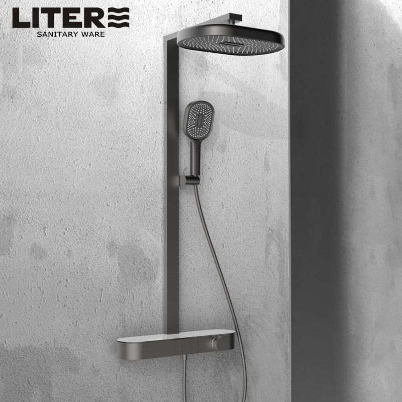 超精致数显灯恒温淋浴花洒套装