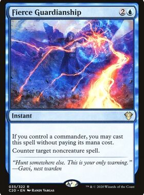 【学府卡牌】万智牌 MTG 狂热守护 Fierce Guardianship 英文 C20