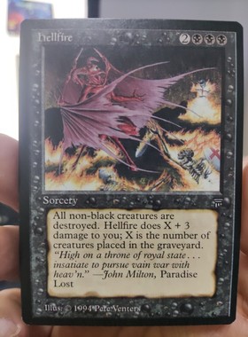 【学府卡牌】万智牌 Hellfire 地狱之火 英文 NM 多明聚珍 传承