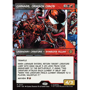 【学府卡牌】万智牌 血腥狂乱屠杀 英文 异画 闪 漫威蜘蛛侠 SPM