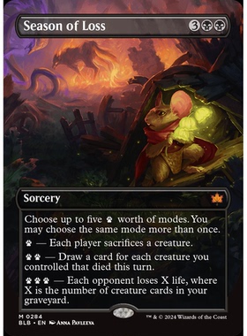 【学府卡牌】万智牌 MTG 遭难季节 英文 异画 日印闪 斑隆洛 BLB