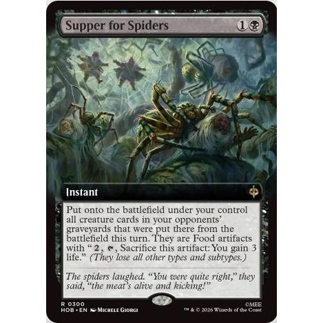 万智牌 蜘蛛晚餐 Supper for Spiders 扩画 闪 霍比特HOB