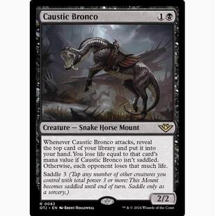 【学府卡牌】万智牌 MTG 蚀液野马 中/英文 闪 光雷驿镖客 OTJ