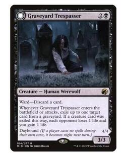 【学府卡牌】万智牌 MTG 墓地擅闯客 英文 黯夜猎踪 MID 稀有黑色