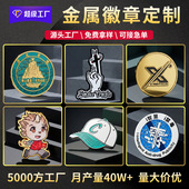 厂家定制金属徽章企业活动司徽胸牌胸针烤漆珐琅胸章勋章校徽定做