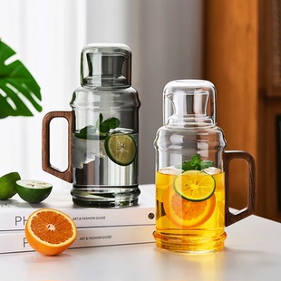 花茶泡茶壶果汁扎壶 冷水壶玻璃耐高温家用大容量凉水壶凉水杯套装