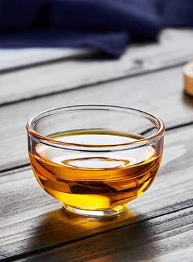 绿昌明高硼硅玻璃品茗杯耐高温家用喝茶小杯子主人杯70ml功夫茶具