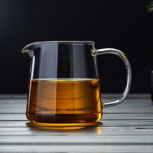 绿昌明加厚玻璃公道杯茶海分茶器