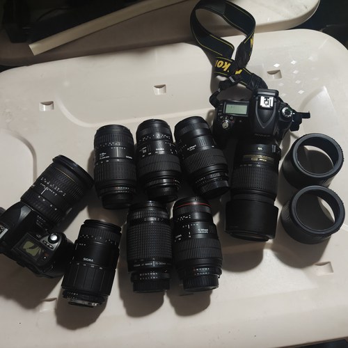 尼康f口单反全画幅镜头70-210小纸炮 50f2手动镜头适马70-300apo