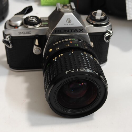 宾得me机械胶片单反套机带原厂35-70f4小三元镜头功能完好