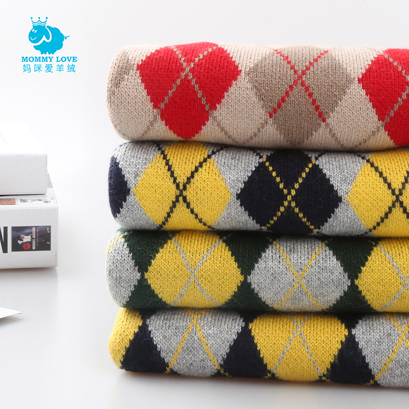 超柔软加厚款儿童羊绒衫加倍保暖