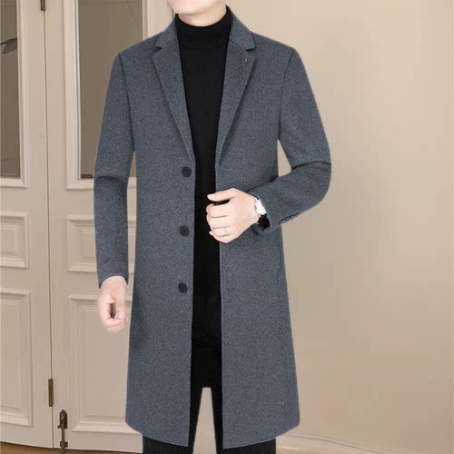 毛呢外套双面呢毛呢大衣